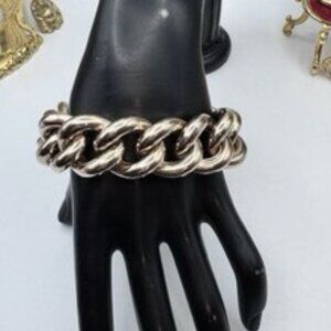 MILOR ITALY Bronze Chunky Chain Link Bracelet Rose Gold Tone 7.1/4"